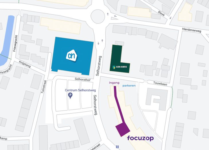 Focuzop locatie plattegrond