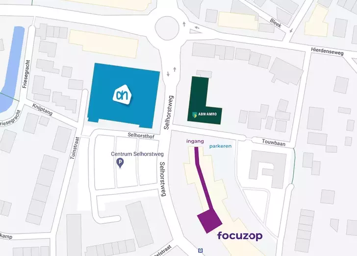 Focuzop locatie plattegrond